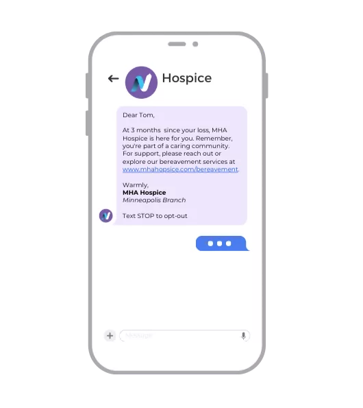 Bereavement Communication Text Message